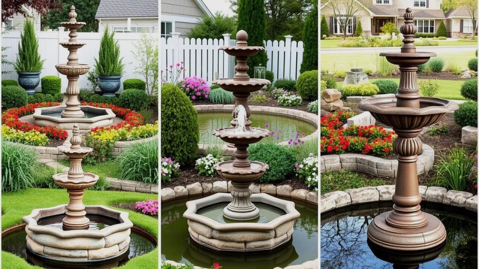 These 15 Garden Water Features Will Make You Fall in Love with Your Garden Again 5 Classic Backyard Water Fountains