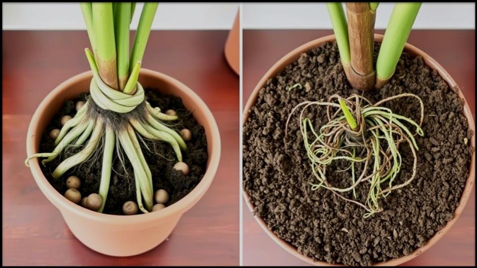 Why Soil Aeration for Houseplants Desperately Need 2 Compacted soil around houseplant roots