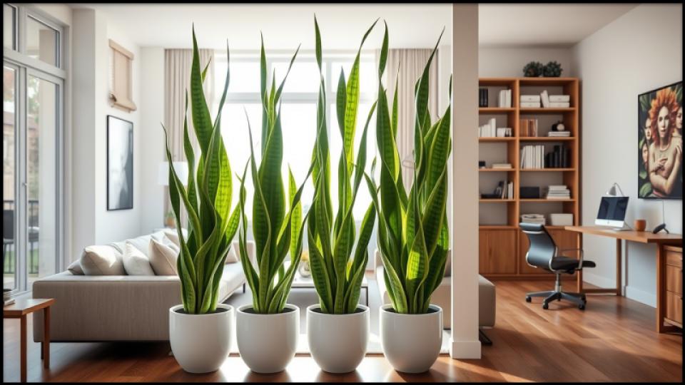 Plants as Natural Room Dividers