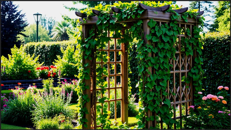 The Classic Trellis with Climbing Vines