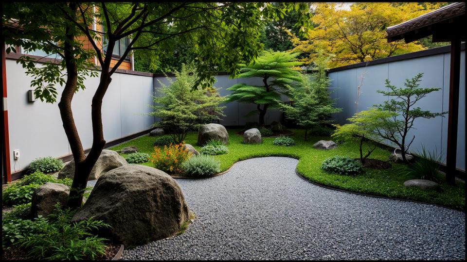 Tranquil Zen or Japanese-Inspired Garden