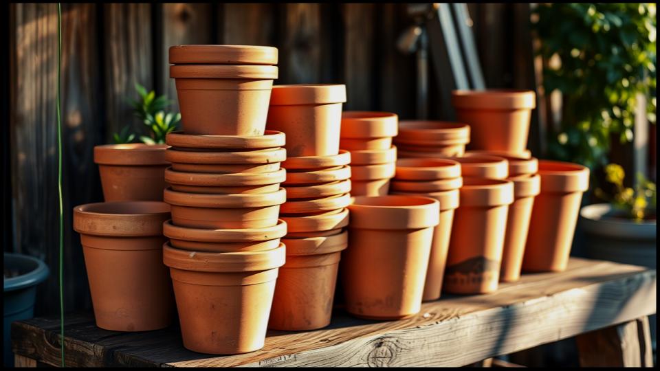 The Two-Step Cleaning Trick That Will Revive Your Old Terra-Cotta Pots 1 Old Terra-Cotta Pots
