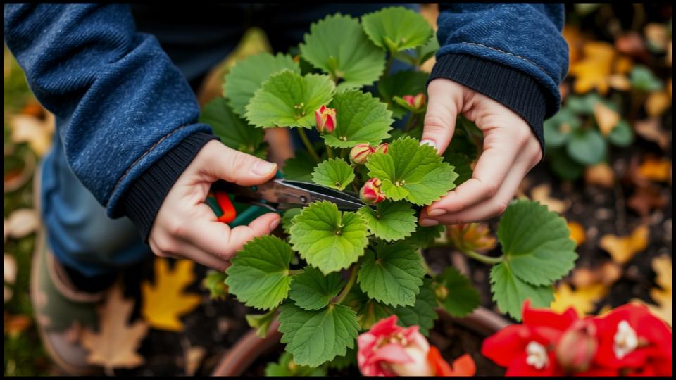 The Secret to Overwintering Geraniums Revealed—So They Explode with Color Next Season 2 pruning a geranium plant