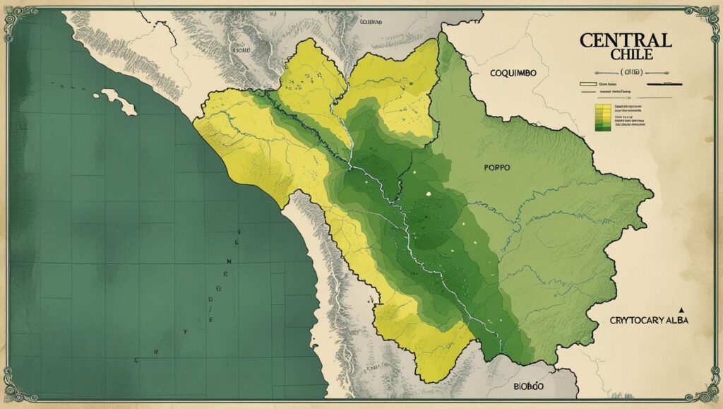 The World's Largest Peumo Producer? A Title Held Exclusively by Chile 2 Central Chile highlighting the natural range of the Peumo tree