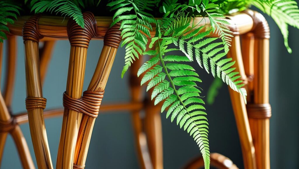 Elevate Your Oasis: 7 Chic Plant Stands for Every Home Aesthetic in 2025 3 Natural rattan plant stand