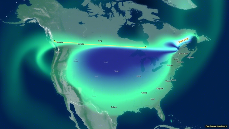 Northern Lights Forecast: Geomagnetic Storm to Make Aurora Visible Farther South This Week 2 North America Predicted View Line