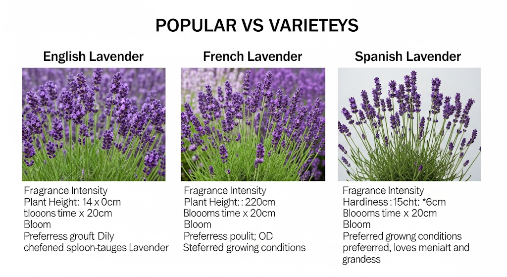 More Than a Fragrance: Why Gardeners Are Flocking to Grow Lavender Plants for Beauty and Resilience 2 Popular lavender varieties