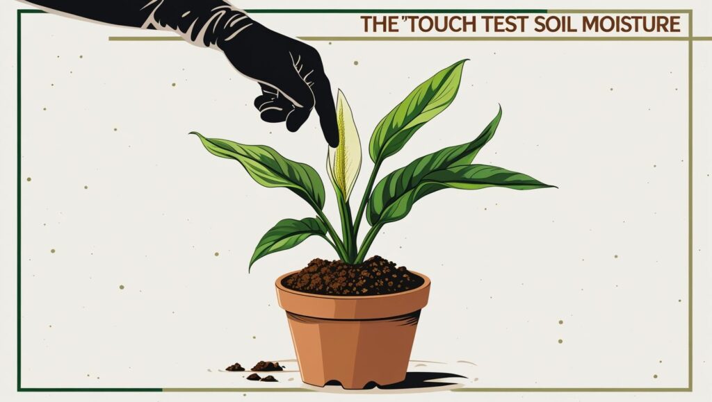 How Often Should You Watering a Peace Vine? A Comprehensive Guide 2 The 'touch test' for soil moisture