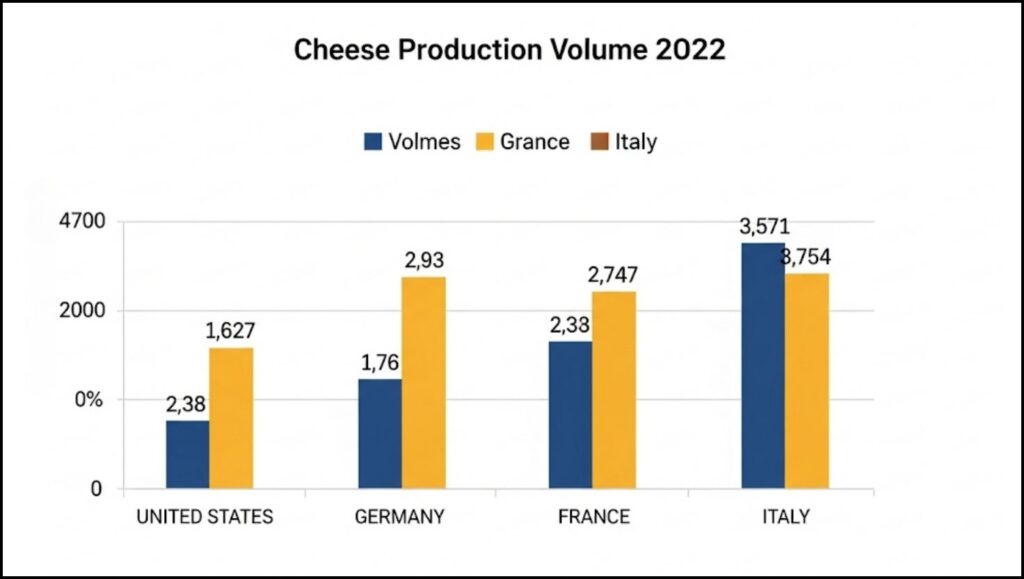 The Global Leader in Cheese Production: An In-Depth Look 2 cheese production volume in the United States
