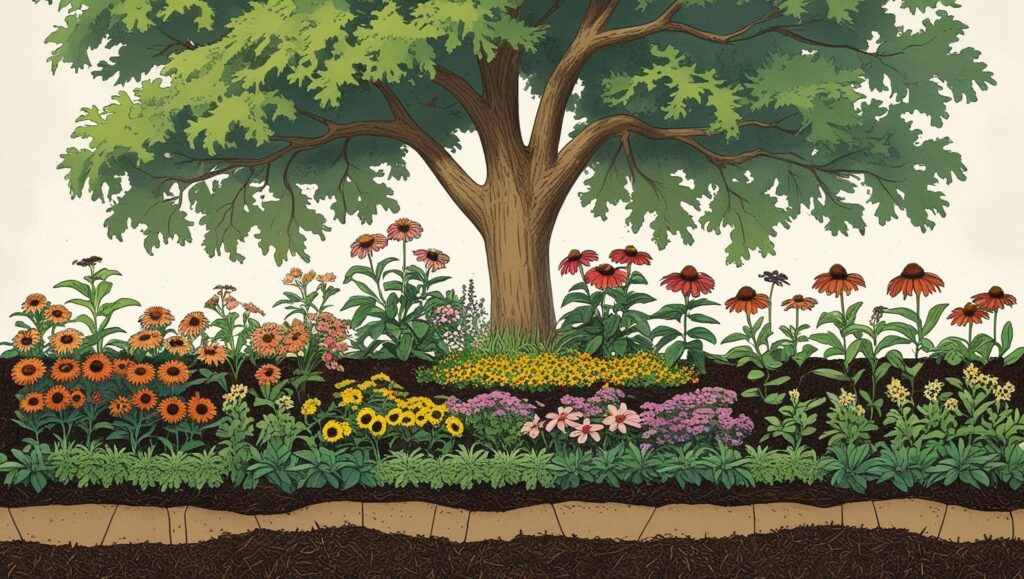 Expert-Approved Landscapes: 9 Creative Front Yard Garden Ideas for Beauty and Biodiversity 2 concept of layered planting