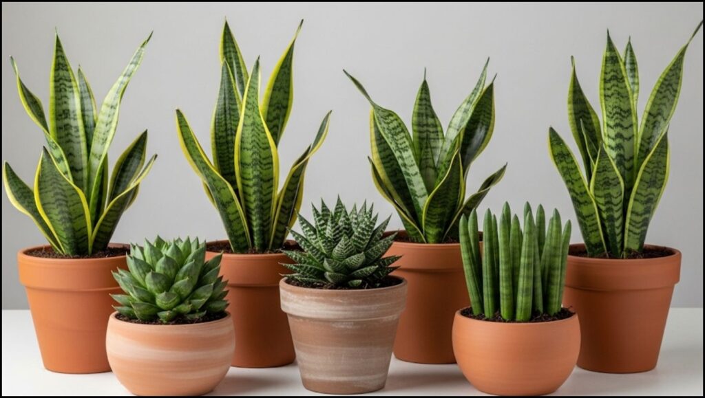 An Elegant Survivor: The Ultimate Guide on How to Take Care of a Snake Plant Indoors 2 different snake plant varieties