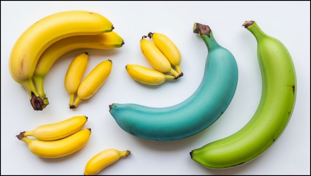 different types of bananas