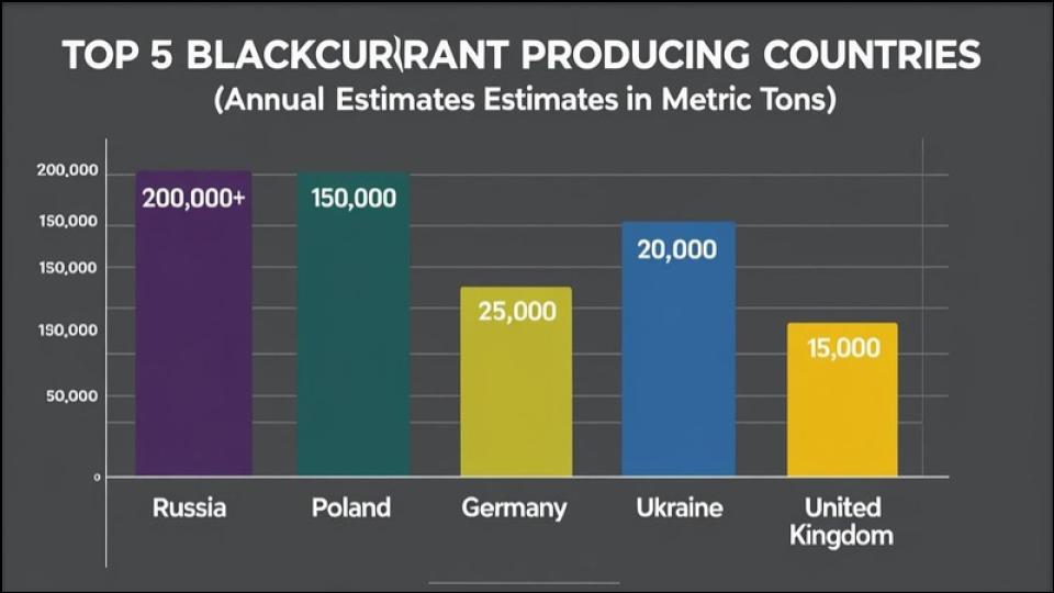 The Unsung Leader: Which Country is Famous for Producing the Most Blackcurrants? 2 disparity in blackcurrant production between the top countries