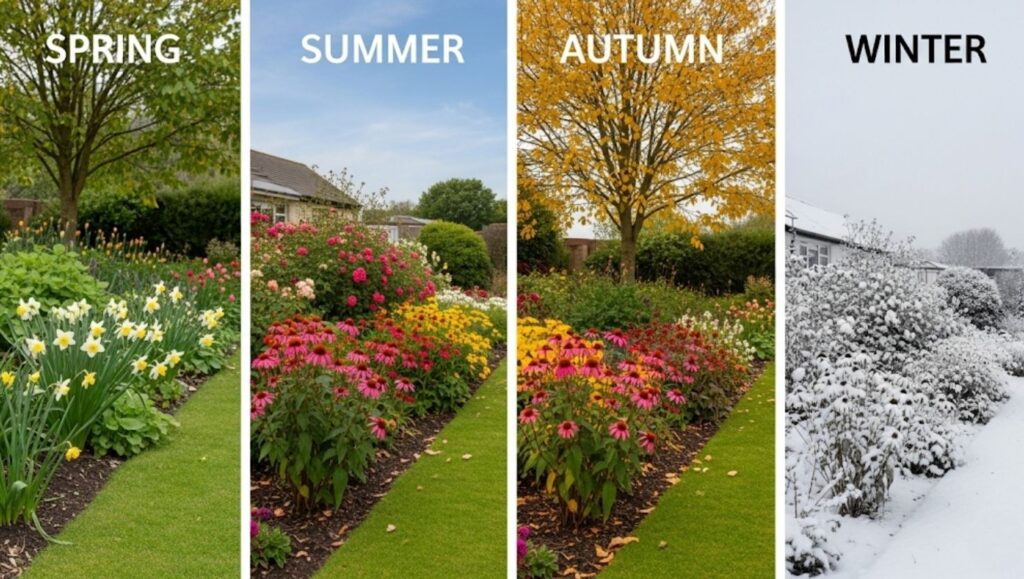 8 Stunning Border Flower Bed Ideas to Enhance Your Garden’s Look 2 four-season interest