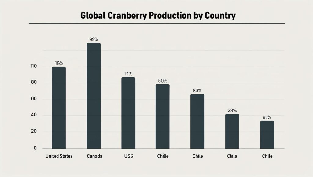 Unpacking the Dominance of North American Global Cranberry Production 2 global cranberry production by country