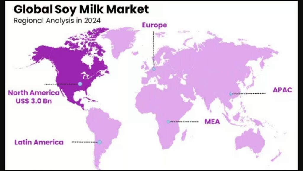 global soy milk market share by country for 2024