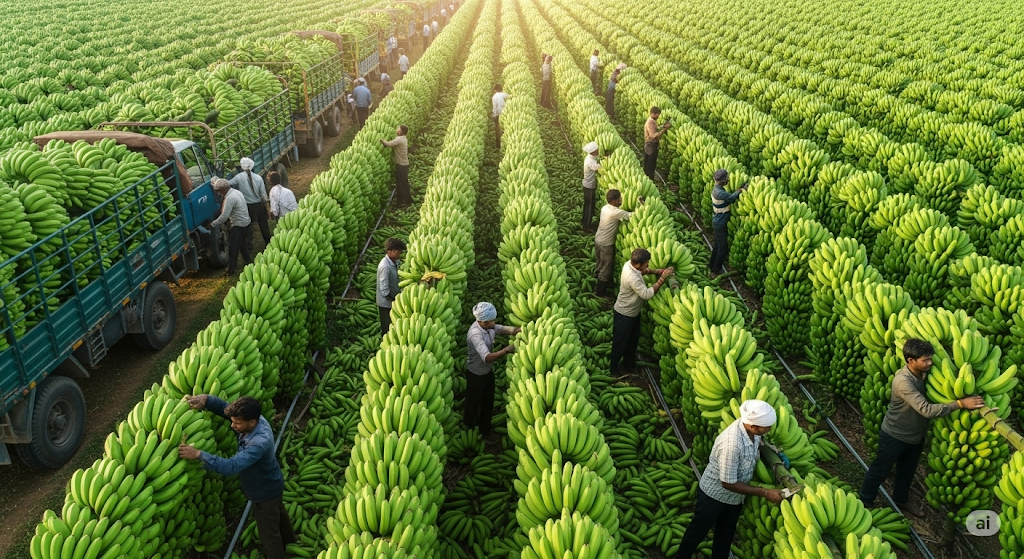 India Remains the Largest Banana Producer Globally, Dwarfing Other Nations in Output 1 Largest Banana Producer