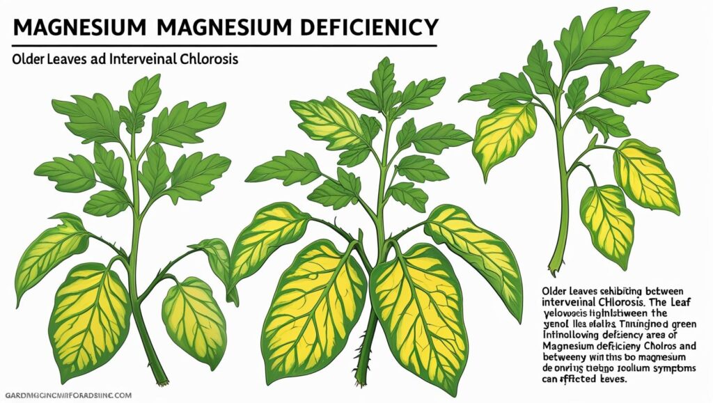 The Truth About How Much Epsom Salt Your Tomato Plants Actually Need 2 magnesium deficiency in tomato plants
