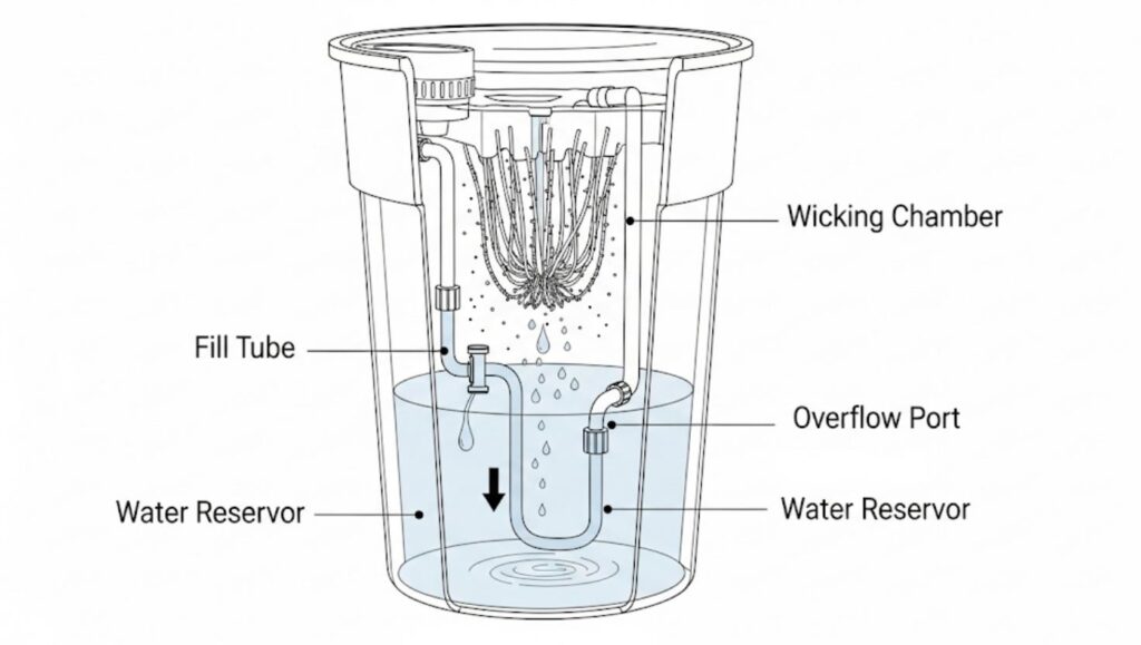 mechanics of a sub-irrigated planter