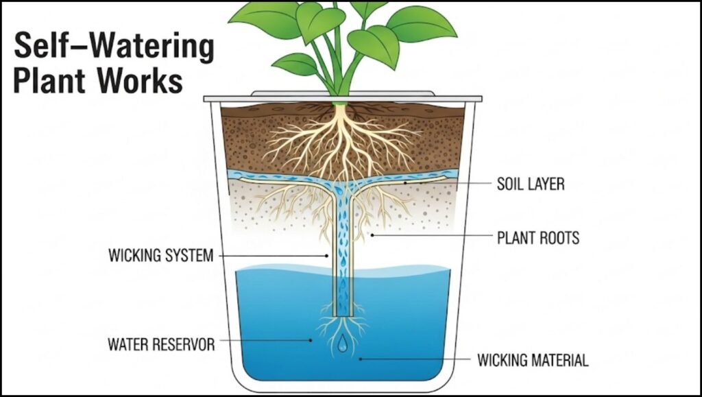 Homeowners Turn to Low-Maintenance Flower Beds Amid Rising Water Scarcity 2 self-watering planter works