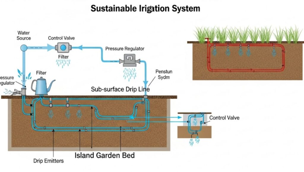 What an Advanced Island Garden Plumbing is Transforming Outdoor Living 2 sustainable irrigation system
