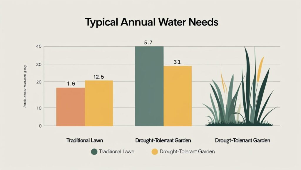 The Gardener's Guide to Watering Ornamental Grass in a Changing Climate 3 typical annual water