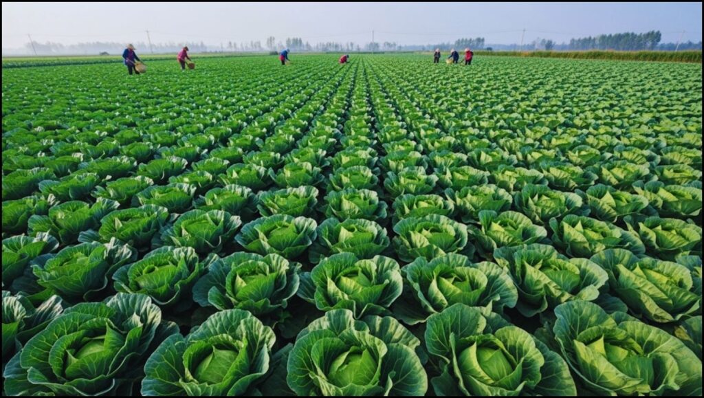 China Dominates as the World's Largest Cabbage Producer 1 World's Largest Cabbage Producer