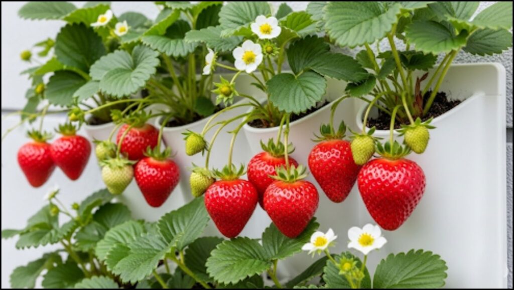 How to Build a Vertical Garden: A Guide for Urban Spaces and Indoor Growers 3 Healthy Strawberry Plants