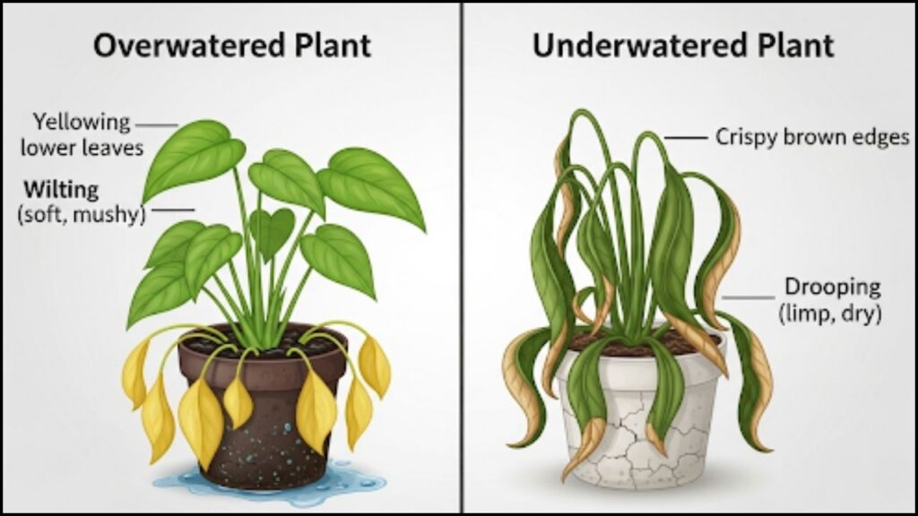 Overwatered and Underwatered