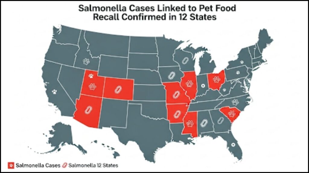 Salmonella cases linked to the pet food recall