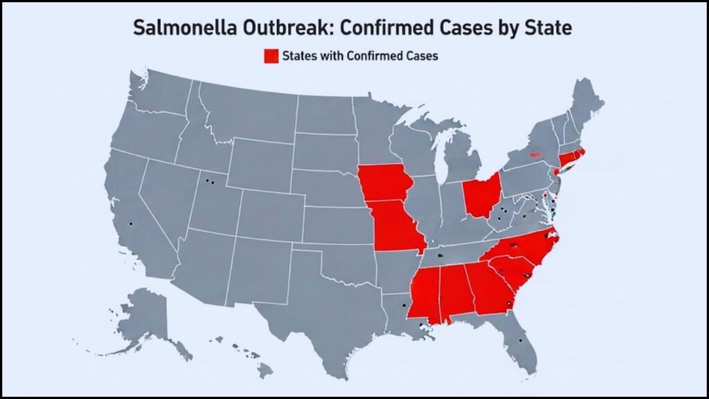 Urgent Egg Recall Issued After Salmonella Outbreak Spreads to 12 States 2 Salmonella outbreak