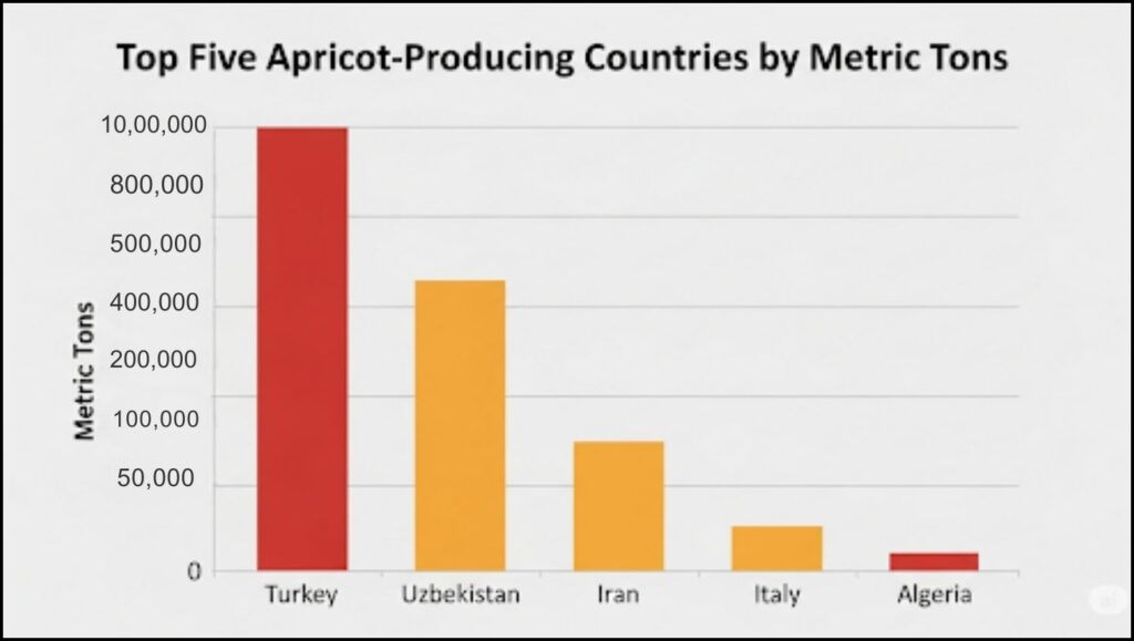 Turkey Maintains Dominant Position as World's Largest Apricot Producer 2 Top 5 Apricot Producing Countries