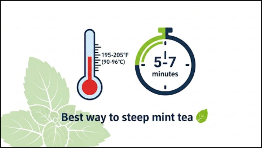 best way to steep mint tea