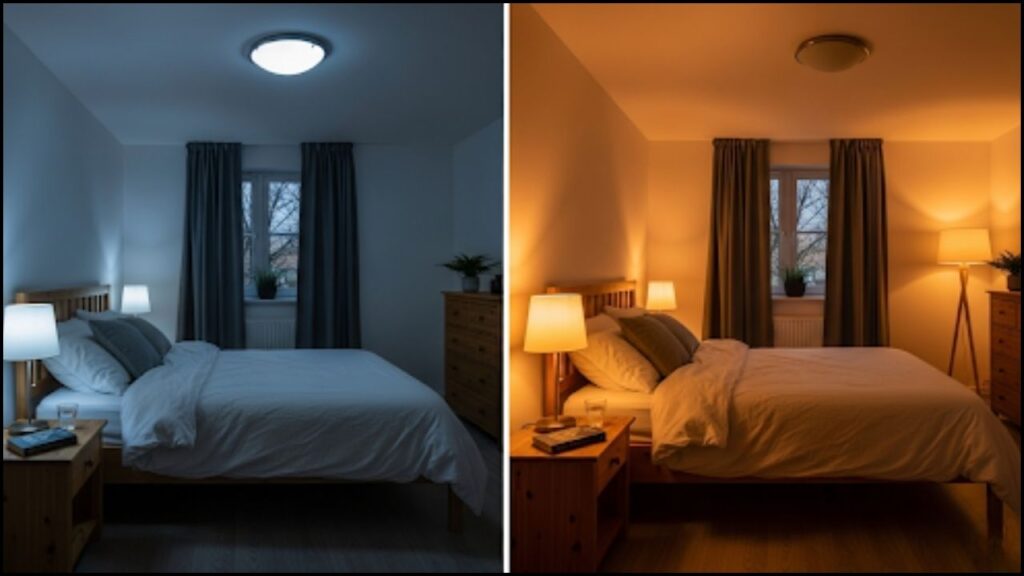 comparison of two identical bedrooms