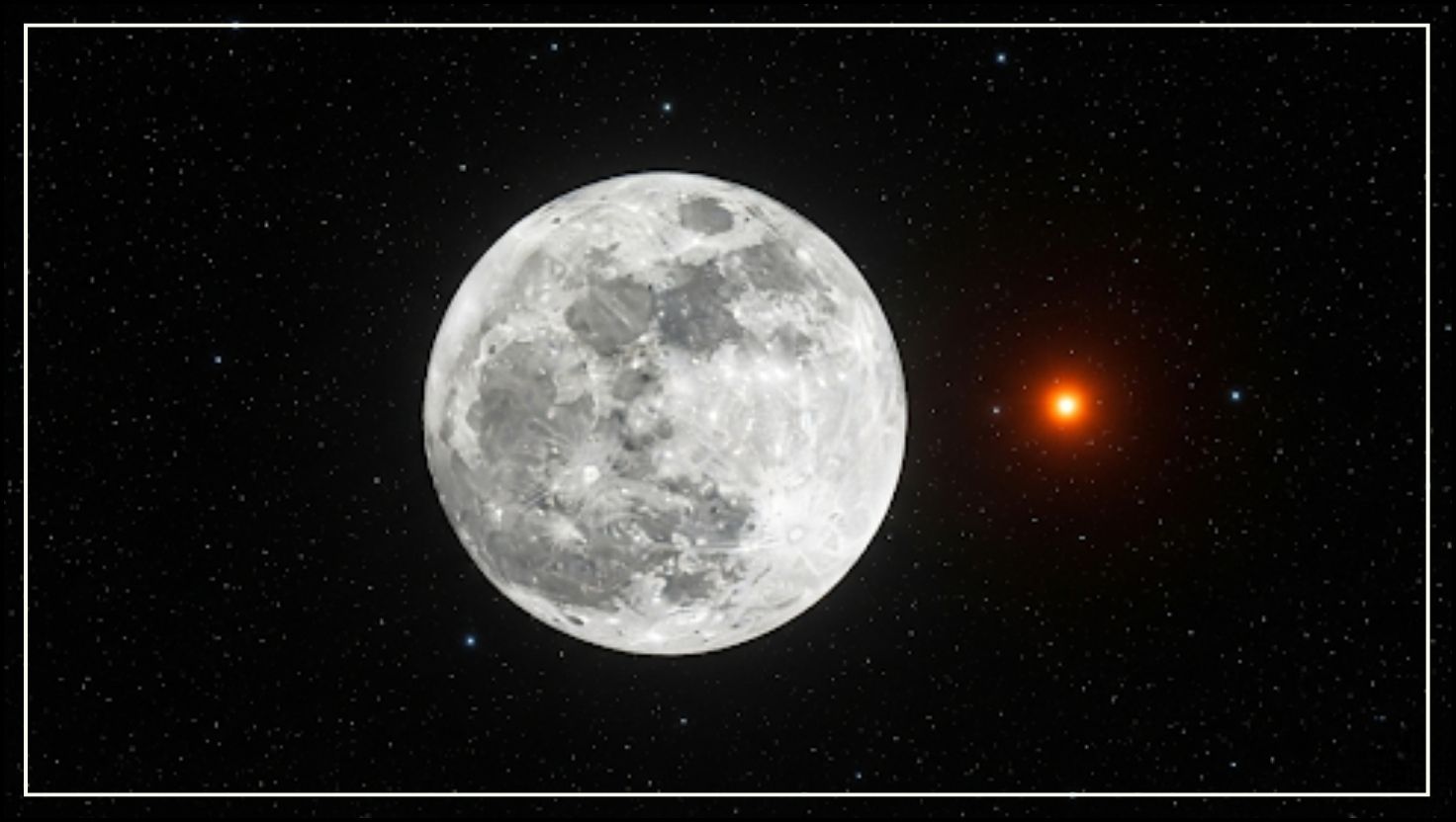 Moon and Antares