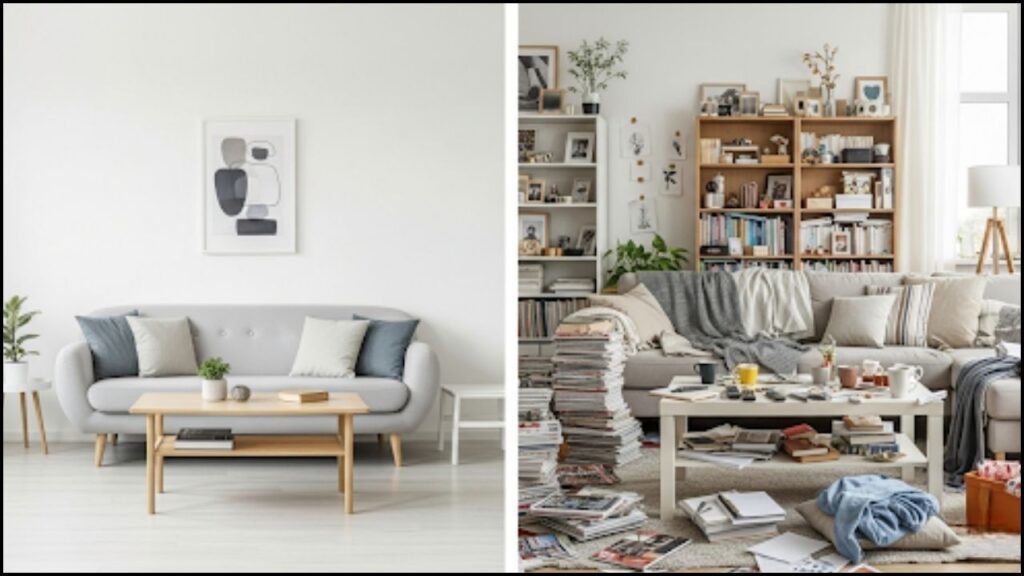 How Visual Clutter Is Making Your Living Room Feel Cramped 1 Visual Clutter